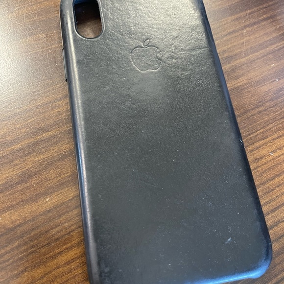 Iphone XS Black Leather Case including box - Picture 2 of 5